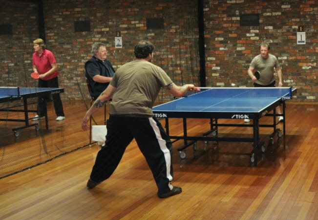 Steve Boyd taking on Tony Hiriart